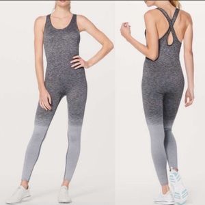 Lululemon jumpsuit bodysuit ombré grey